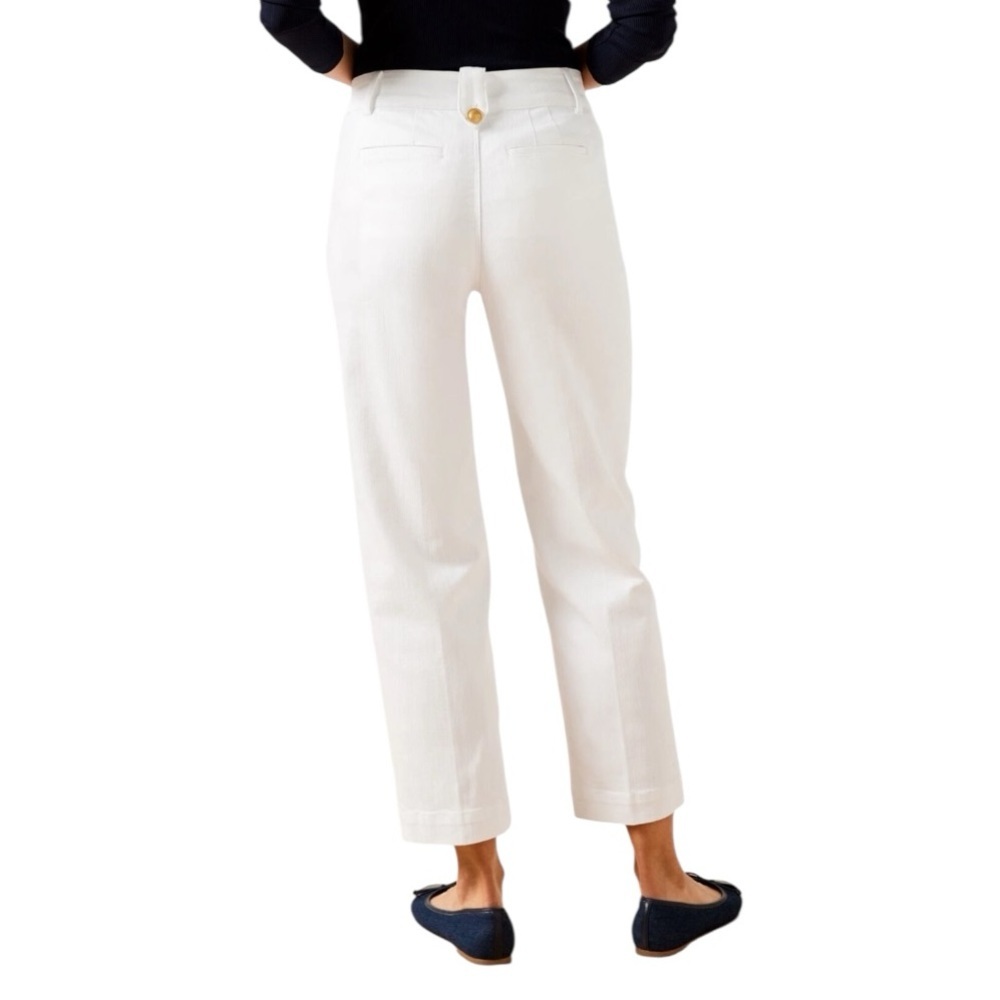 Talbots Sailor Jeans women’s size 12 white nautical contemporary denim coastal - Picture 2 of 9